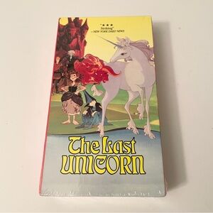 The Last Unicorn VHS Sealed Vintage 1988 Rankin Bass Animation